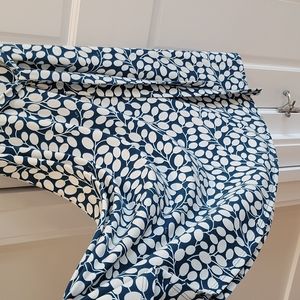 Leota printed blue & white A-line dress M